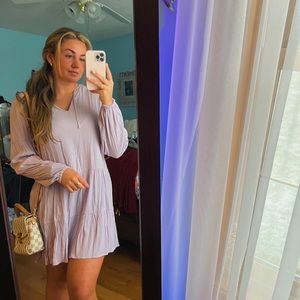 Lavender shift dress